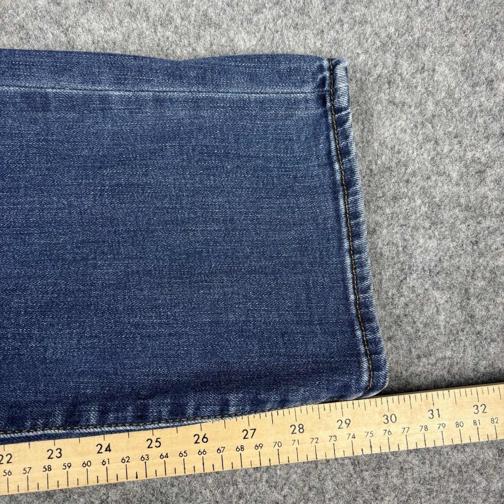 Lee Extreme Motion Jeans Mens 36x30 Straight Fit Tapered Leg Dark Wash Denim - Picture 9 of 11